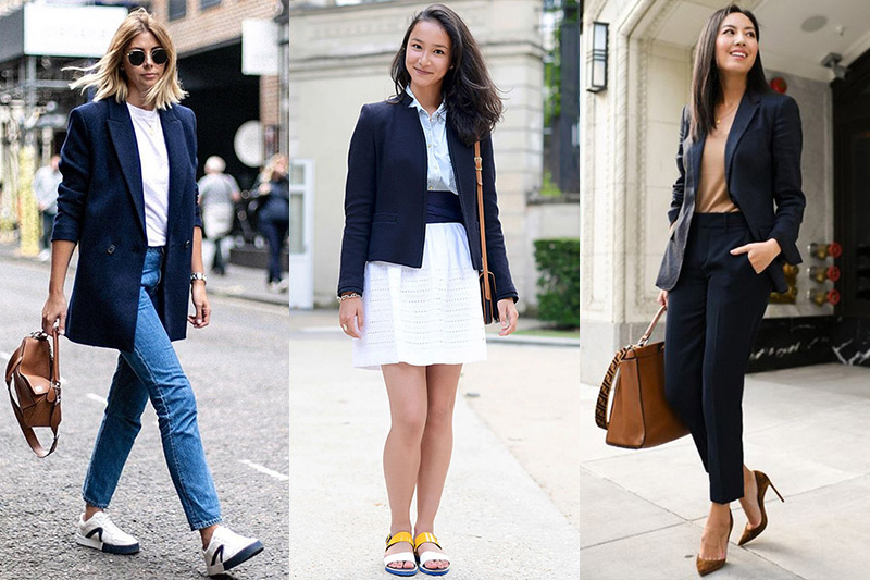 looks americana azul marino mujer looks americana azul marino mujer
