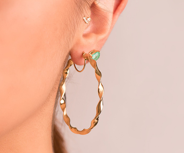 aros de oro grandes