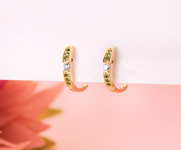 aros mujer oro