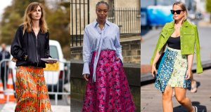 combinar una falda de flores