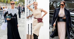 combinar vestido de punto con cinturón