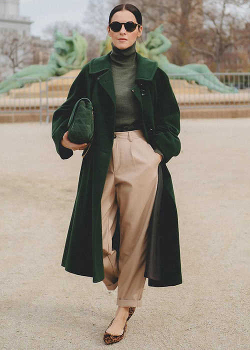 outfit pantalon marron mujer