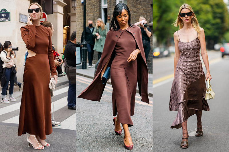looks con vestidos marrones looks con vestidos marrones