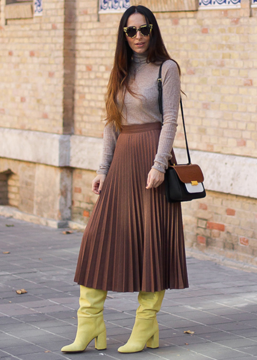 combinar botas amarillas combinar botas amarillas