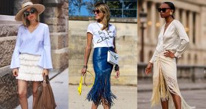 traje chaqueta flecos