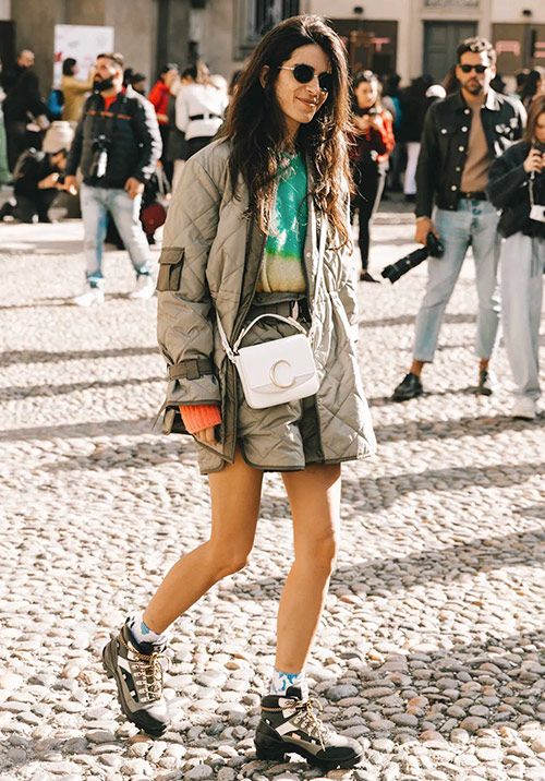 outfit abrigo verde militar