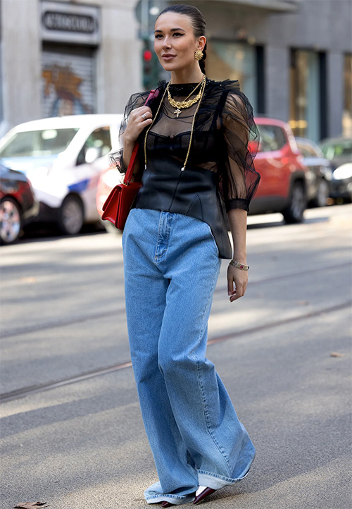 camiseta transparente Bershka