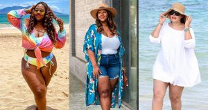 vestir para ir a la playa curvy