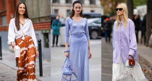 cómo usar falda larga si eres bajita