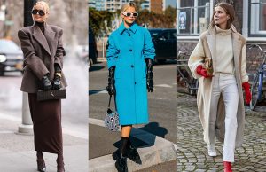 looks elegantes invierno con guantes de piel