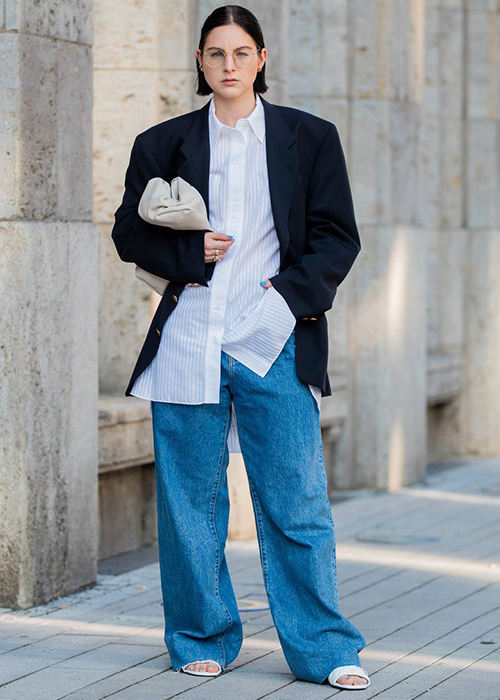look vaqueros oversized