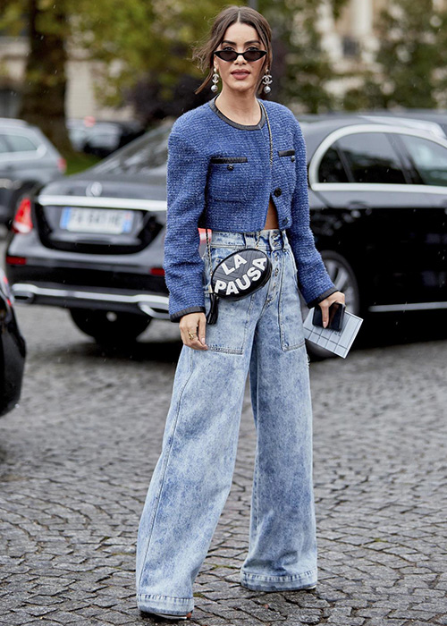 look vaqueros rectos