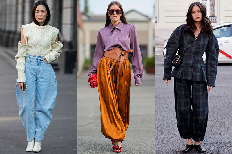 looks con balloon pants mujer