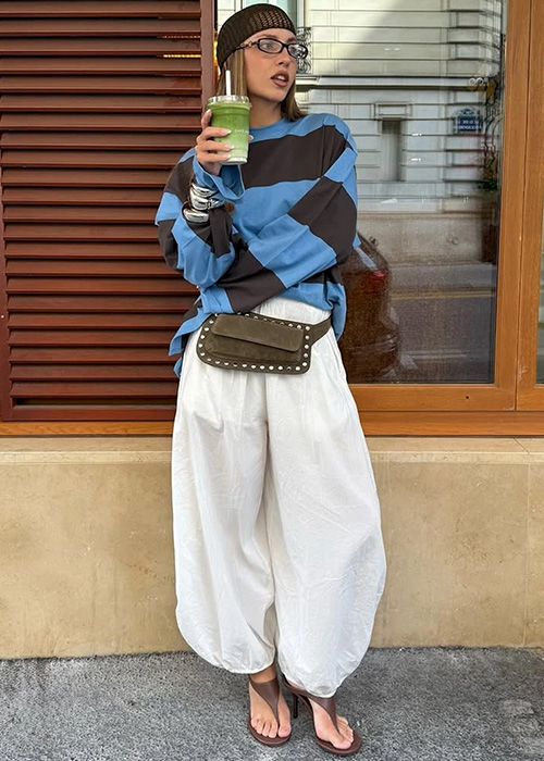 pantalones balloon Zara