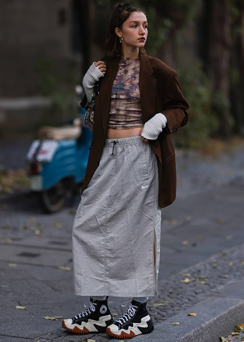 falda cargo mujer