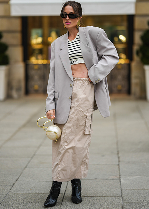 falda cargo outfit mujer