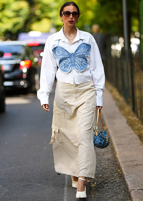ideas de looks con falda cargo