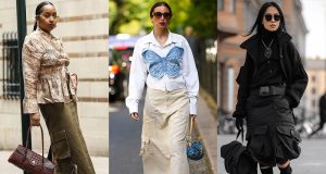 outfits urbanos con falda cargo