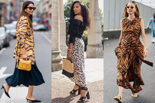 Cómo combinar el estampado tigre en tendencia estampado tigre elegante