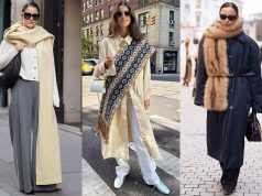 Cómo llevar una bufanda sobre los hombros para transformar un look Cómo llevar una bufanda sobre los hombros