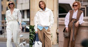 cómo combinar pantalón de pinzas mujer