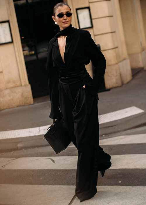 cómo combinar pantalón de pinzas negro cómo combinar pantalón de pinzas negro