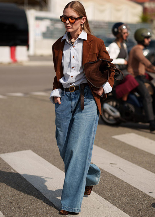 ideas outfits jeans anchos