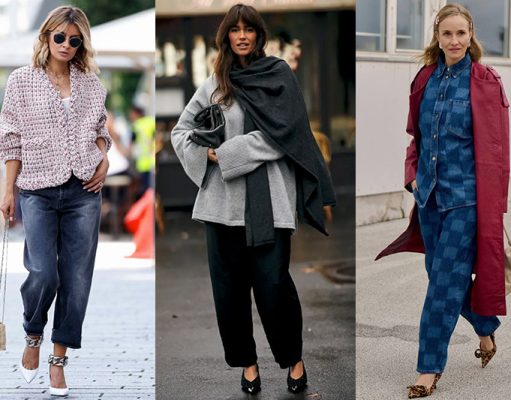 pantalones barrel mujer